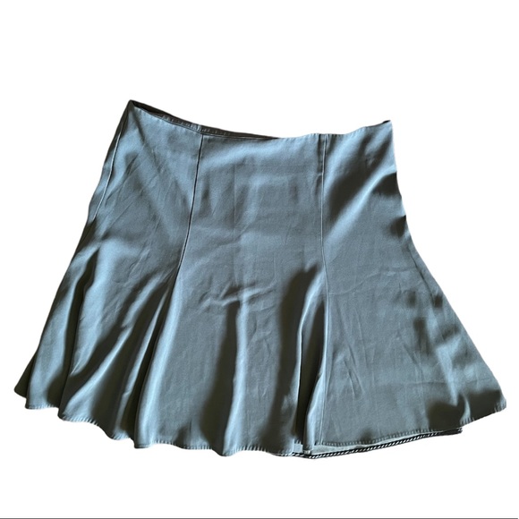 Womens MM.LAFLEUR the Madison blue pleated skirt swing mini +1